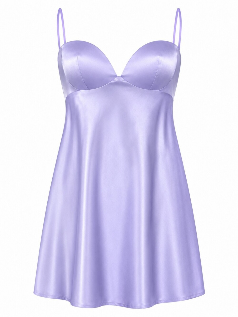 OH‎ POLLY | Periwinkle Satin Corset Slip Mini Dress NWT Prom Homecoming | 8